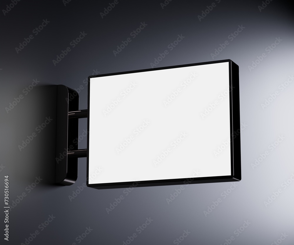 signboard mockup and template empty frame for logo or text background, modern flat style signboard mockup and template empty frame for logo or text background, modern flat style