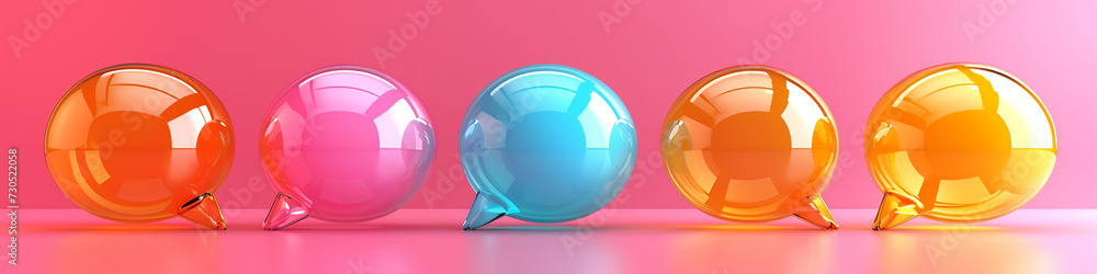 AI art, colorful speech bubble background AI art, colorful speech bubble background