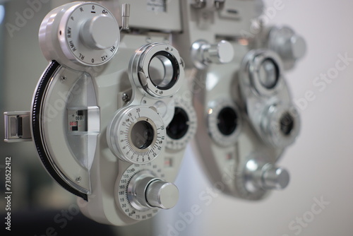 Ophthalmology for eye exam, eye check Phoropter, Phoropter eyesight measurement testing machine