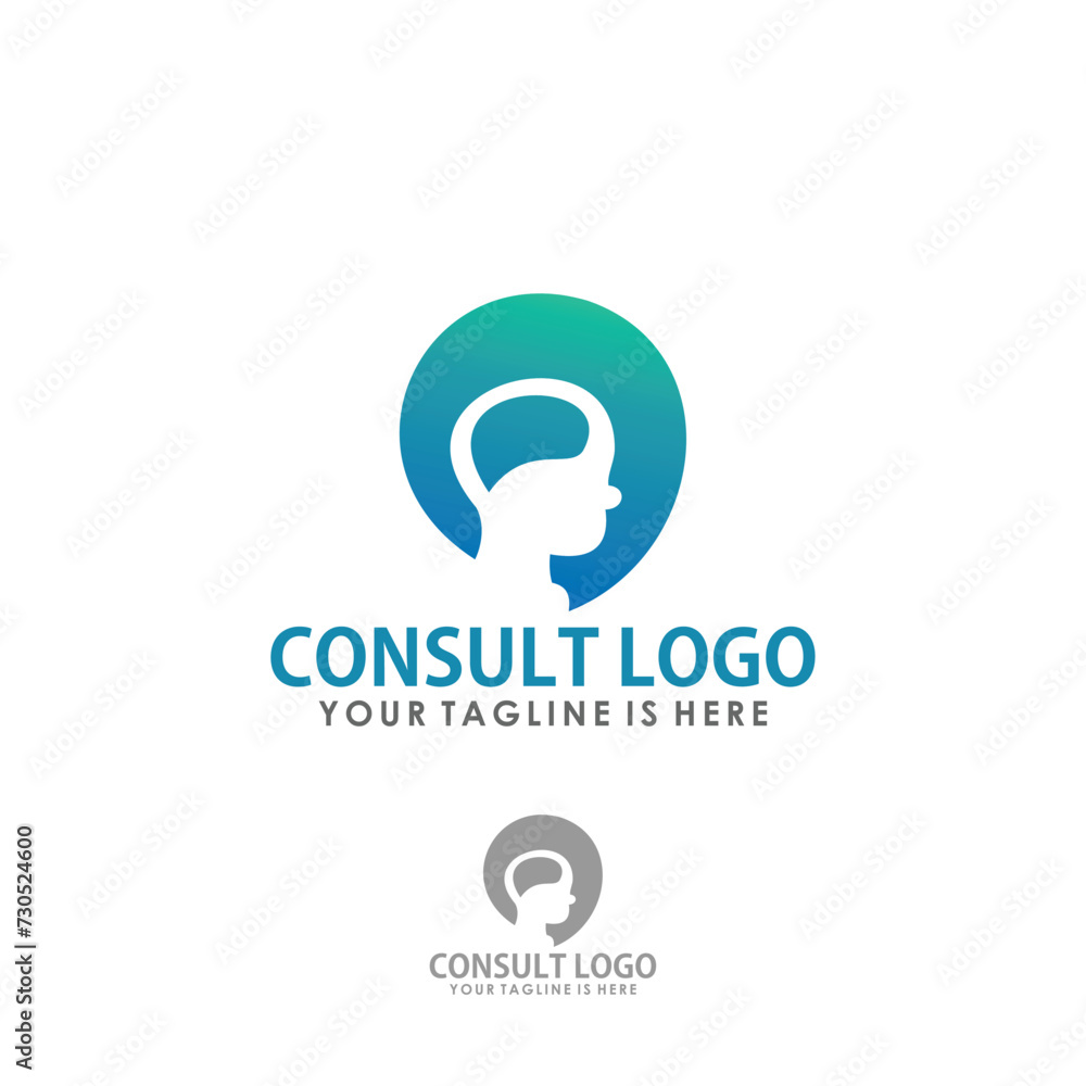 consult logo concept, business logo vector consult logo concept, business logo vector