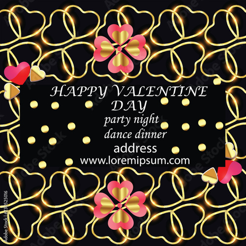 Valentine background with flowers