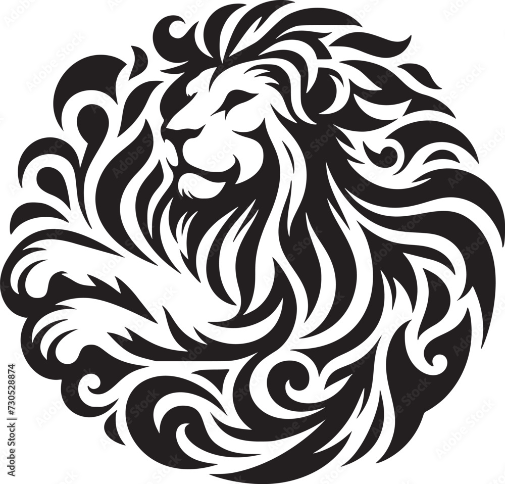 Majestic Leo Lion Emblem