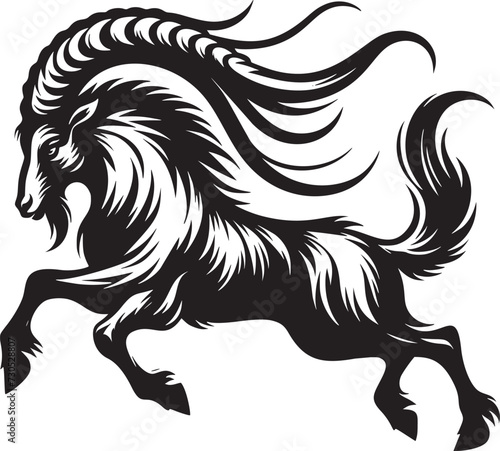 Capricorn Seagoat Vector Art