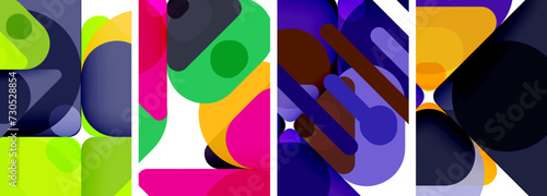 Geometric elements abstract backgrounds for wallpaper, business card, cover, poster, banner, brochure, header, website