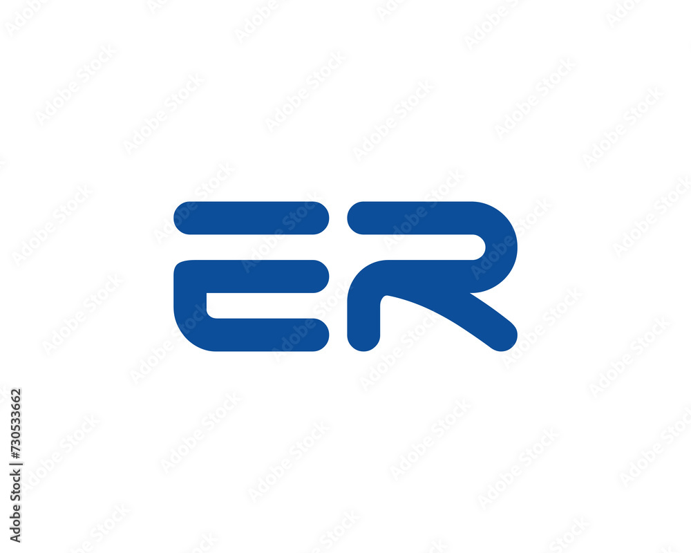 ER Logo design vector template ER Logo design vector template