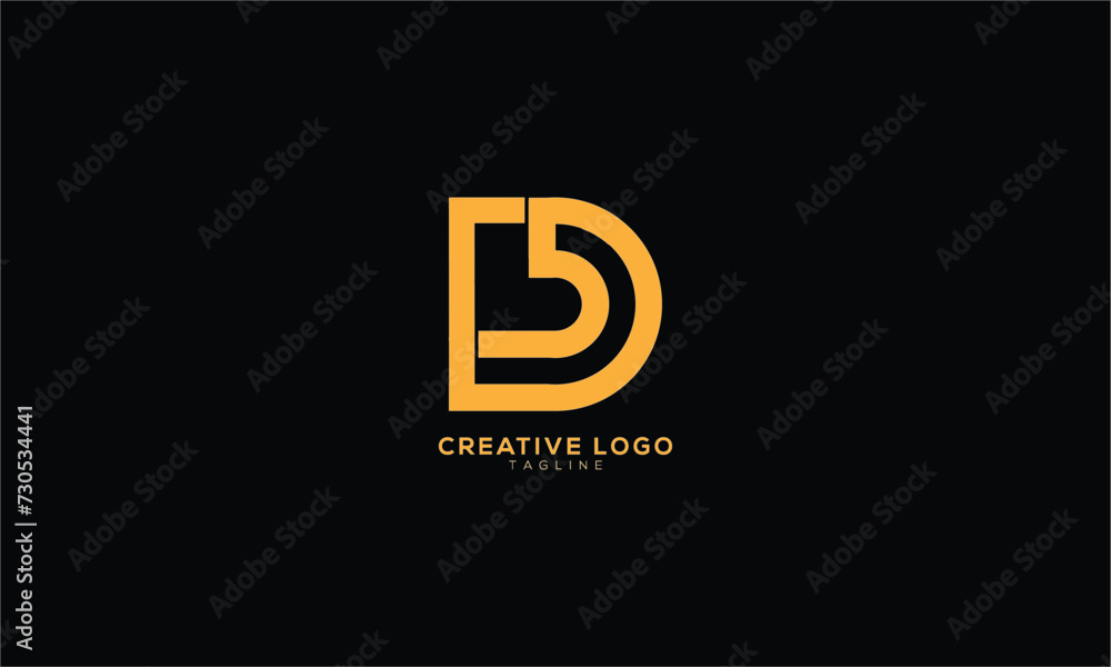 BD DB Abstract initial monogram letter alphabet logo design BD DB Abstract initial monogram letter alphabet logo design