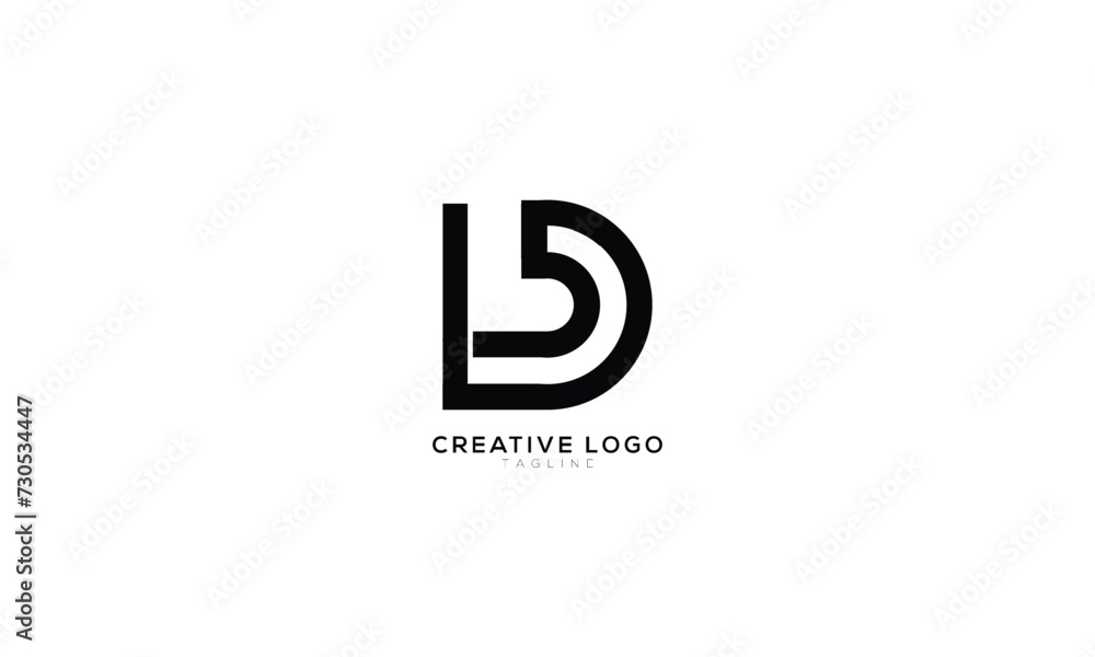 BD DB Abstract initial monogram letter alphabet logo design BD DB Abstract initial monogram letter alphabet logo design