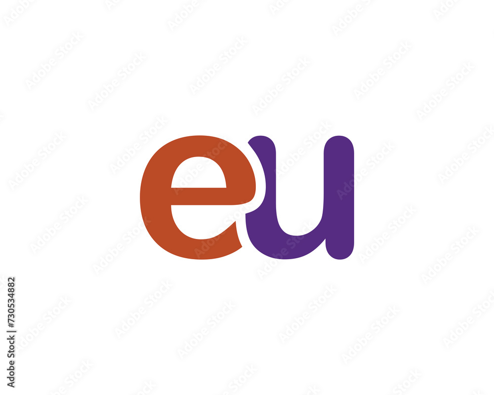 EU logo design vector template EU logo design vector template