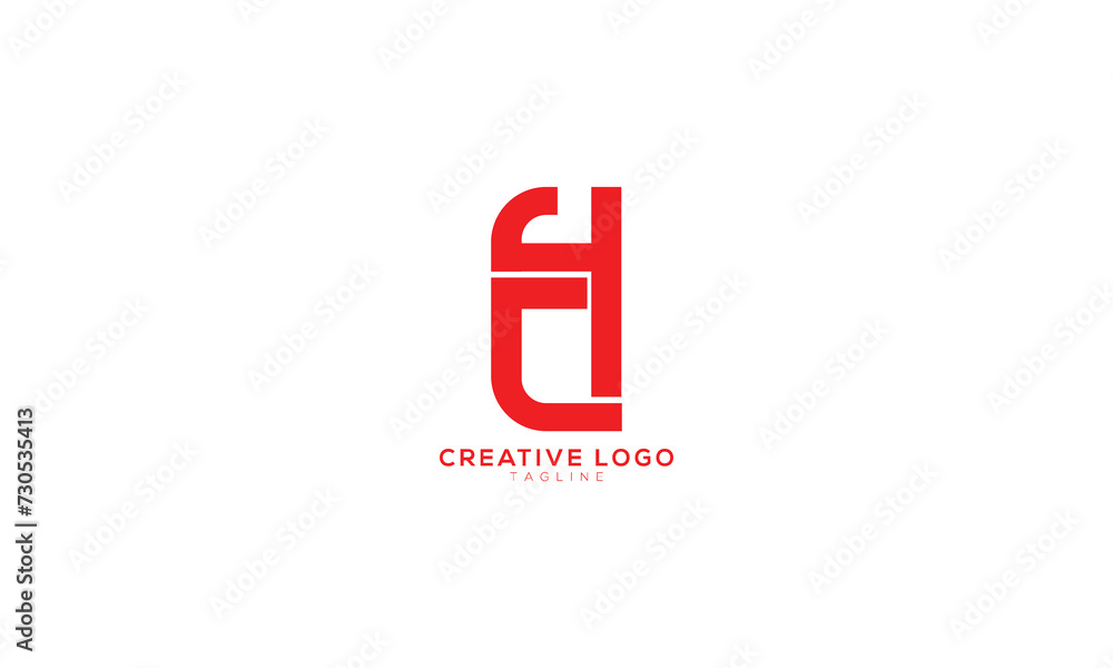 CH Abstract initial monogram letter alphabet logo design