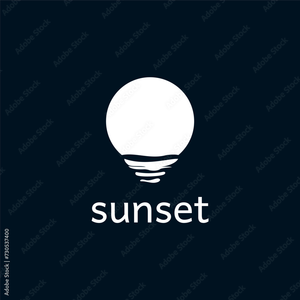 sunset logo design vector, travel logo inspiration sunset logo design vector, travel logo inspiration