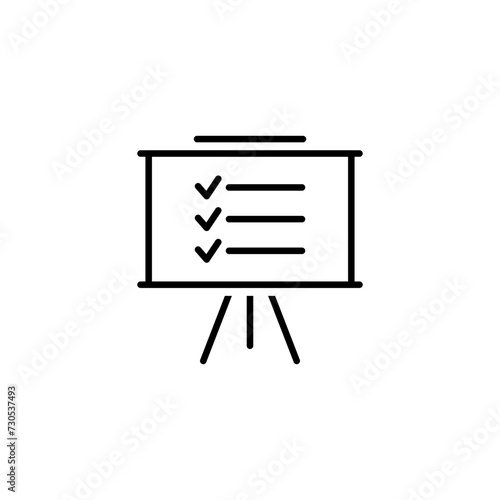 meeting and business presentation screen