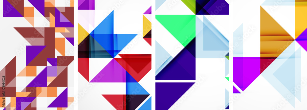 Triangle poster set for wallpaper, business card, cover, poster, banner, brochure, header, website Triangle poster set for wallpaper, business card, cover, poster, banner, brochure, header, website