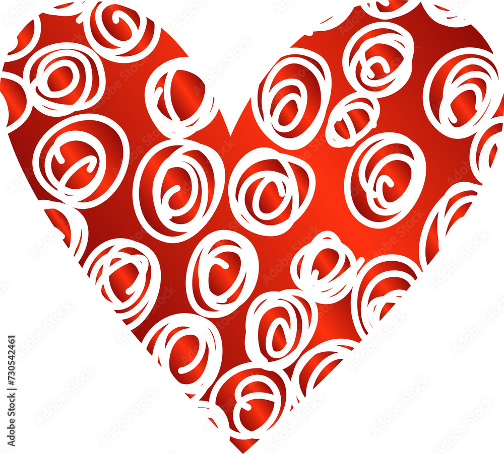 Set of red hearts symbols for love, wedding, valentine Set of red hearts symbols for love, wedding, valentine