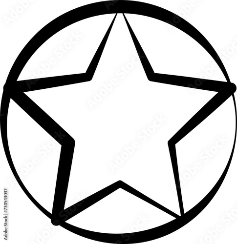 Stars icon collection. Geometric shape