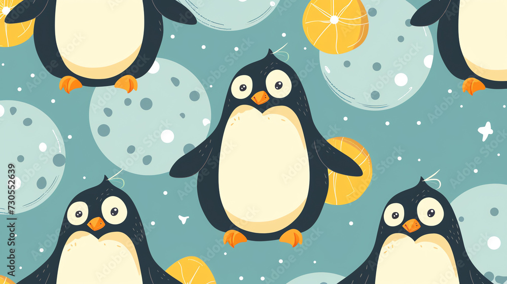 Obraz premium Penguin Pattern