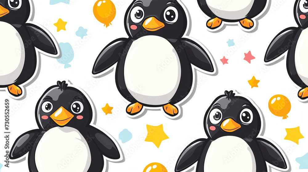 Fototapeta premium Penguin Pattern