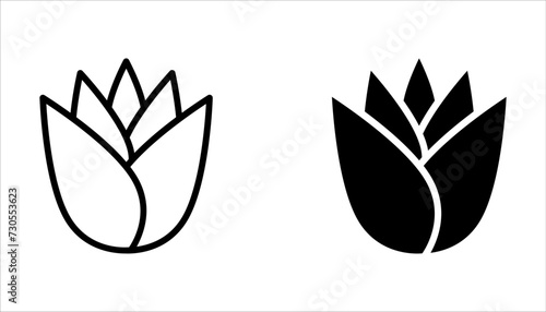Tulip vector icon set. Tulips. Flat icon of tulip on white background. 8 March. Women`s day. #730553623