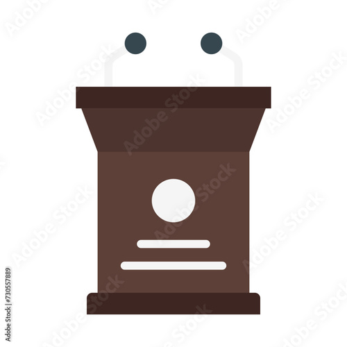 Podium flat icon