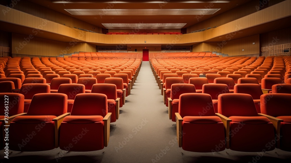 Fototapeta premium Empty lecture hall auditorium in a university.