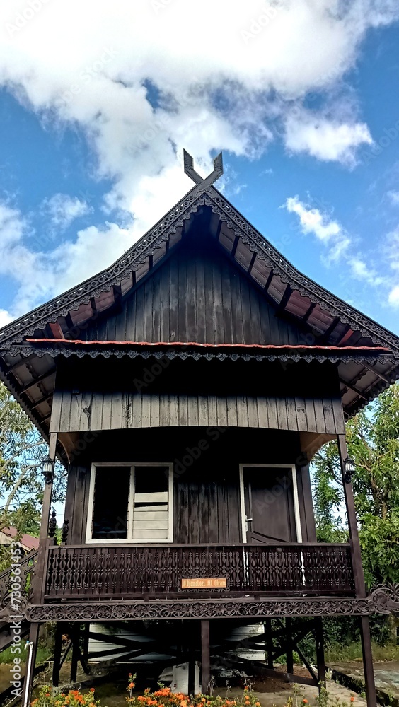 BORNEO TRADITIONAL HOUSE OF THE ORIGINAL TARAKAN TRIBE