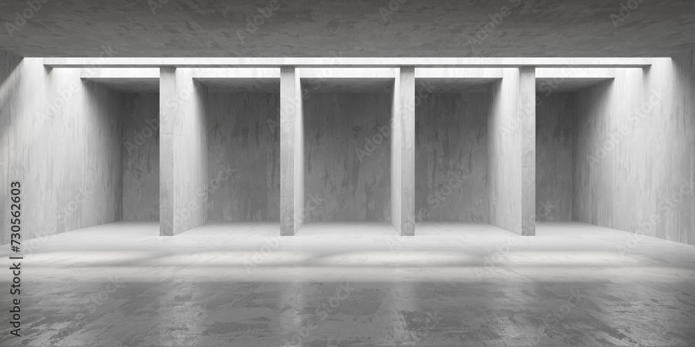 Obraz premium Abstract architecture interior background. Modern concrete room