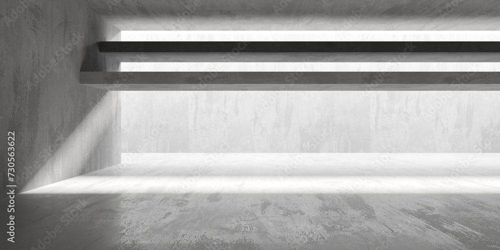 Abstract empty modern interior. Concrete walls Abstract empty modern interior. Concrete walls