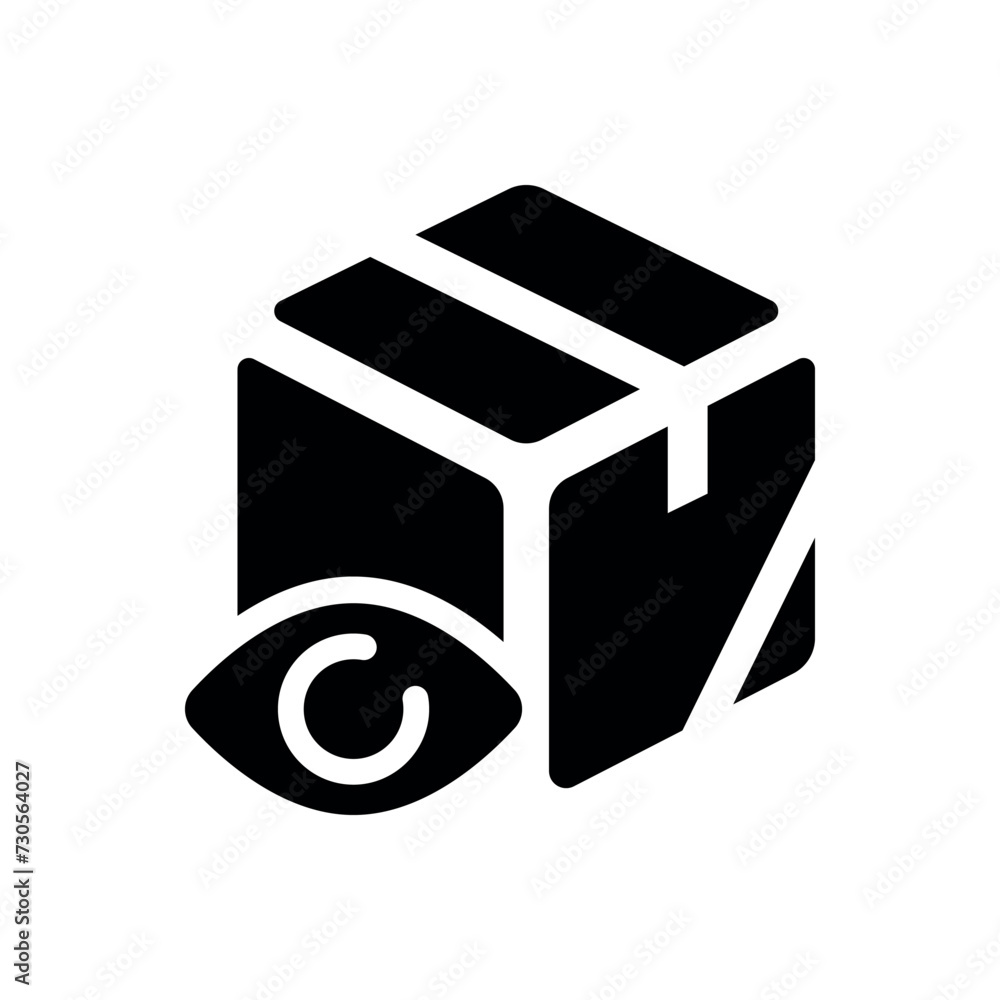 eye box icon vector illustration eye box icon vector illustration