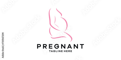 pregnancy logo design, pregnancy health, logo design template, symbol idea.
