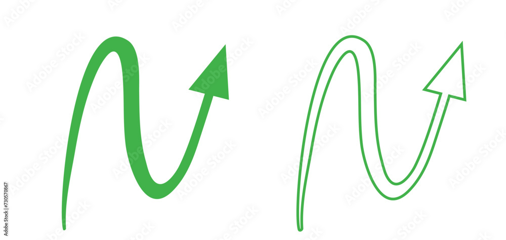 green arrow pointing up grow business financial profit graph - obrazy, fototapety, plakaty 