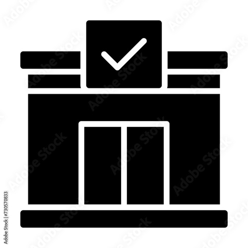 Polling Station glyph icon