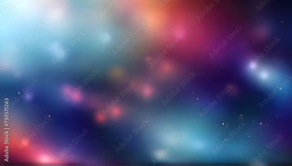 Blurred space abstract background. Blured dynamic shapes composition. Web banner. Luxury. Premium.