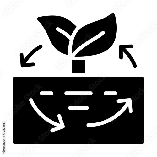 Carbon Sequestration glyph icon
