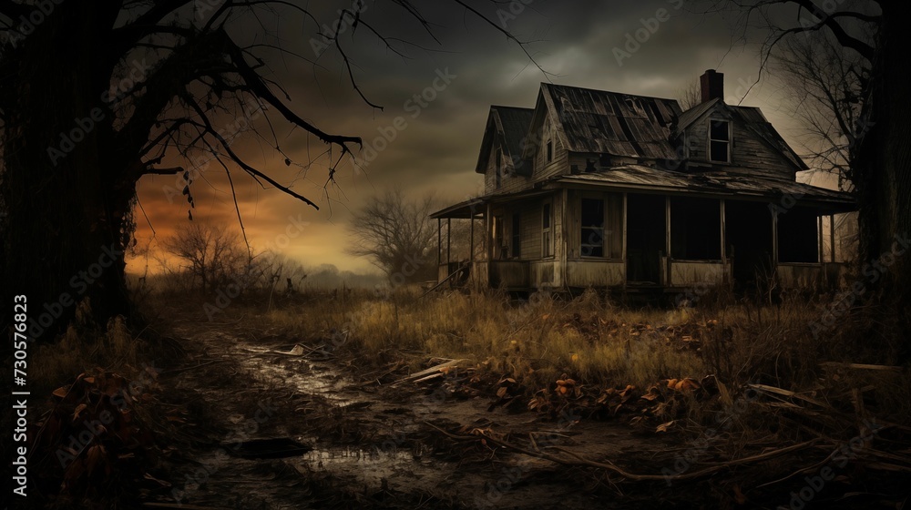 Image of an old, abandoned house.