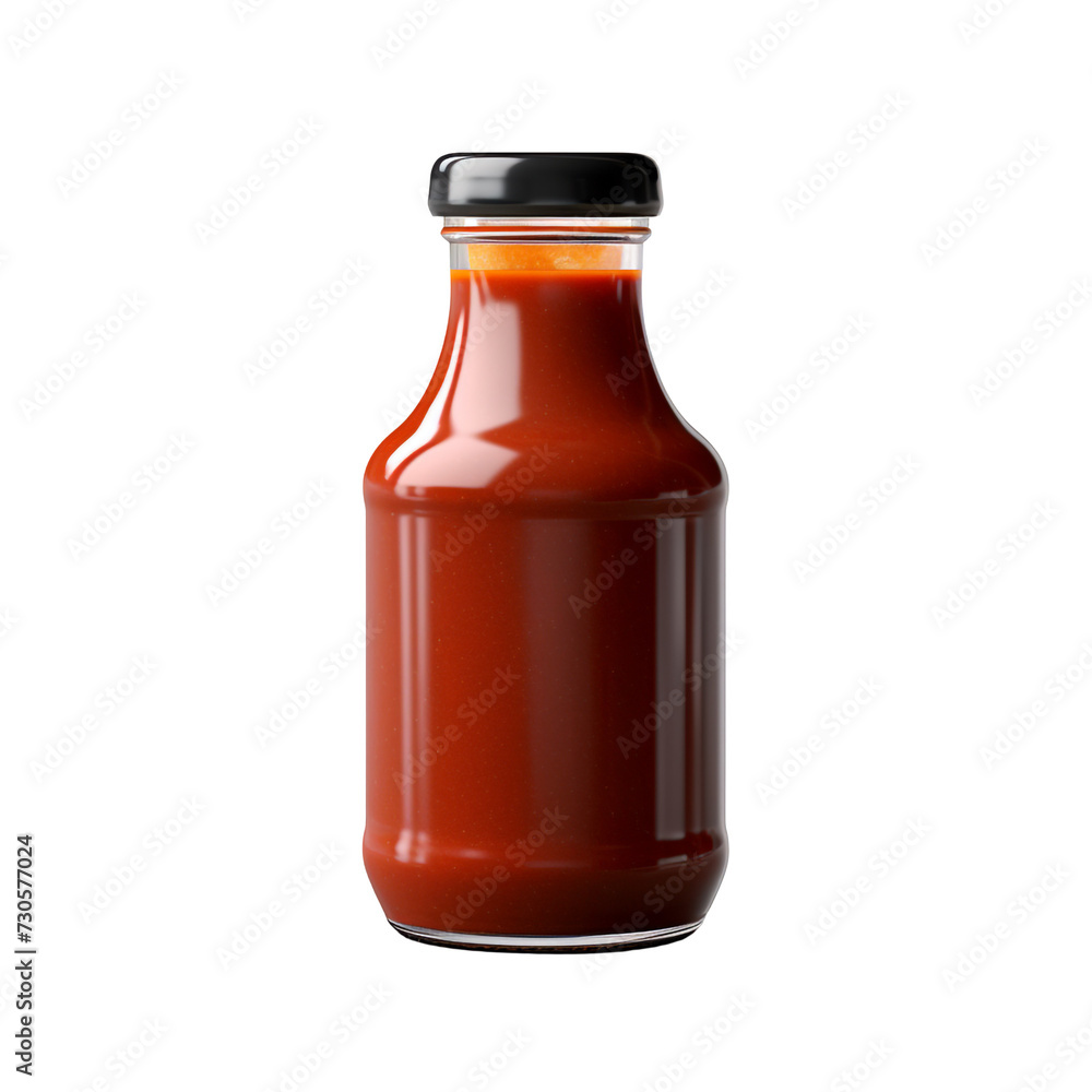 BBQ Sauce bottle isolated on transparent background BBQ Sauce bottle isolated on transparent background