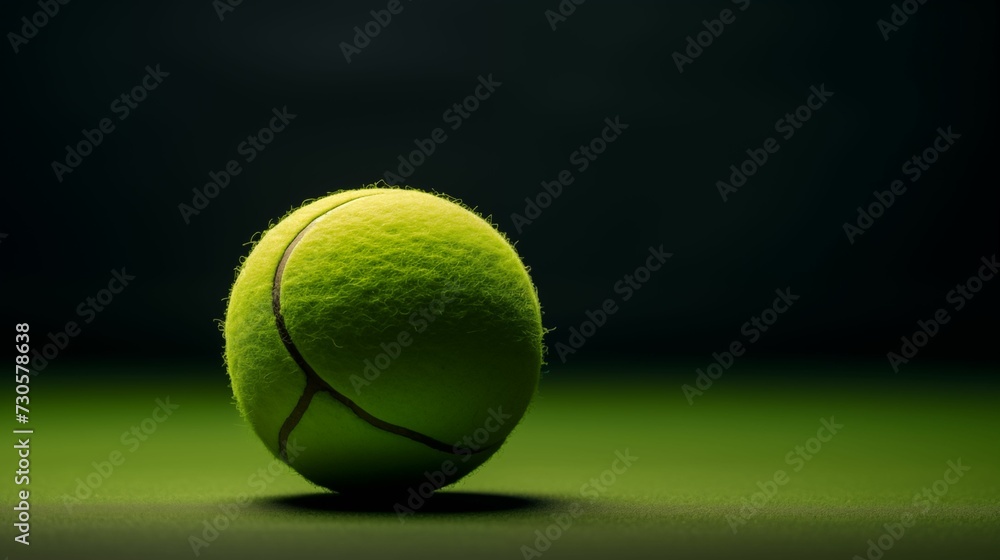 Image of green tennis ball.