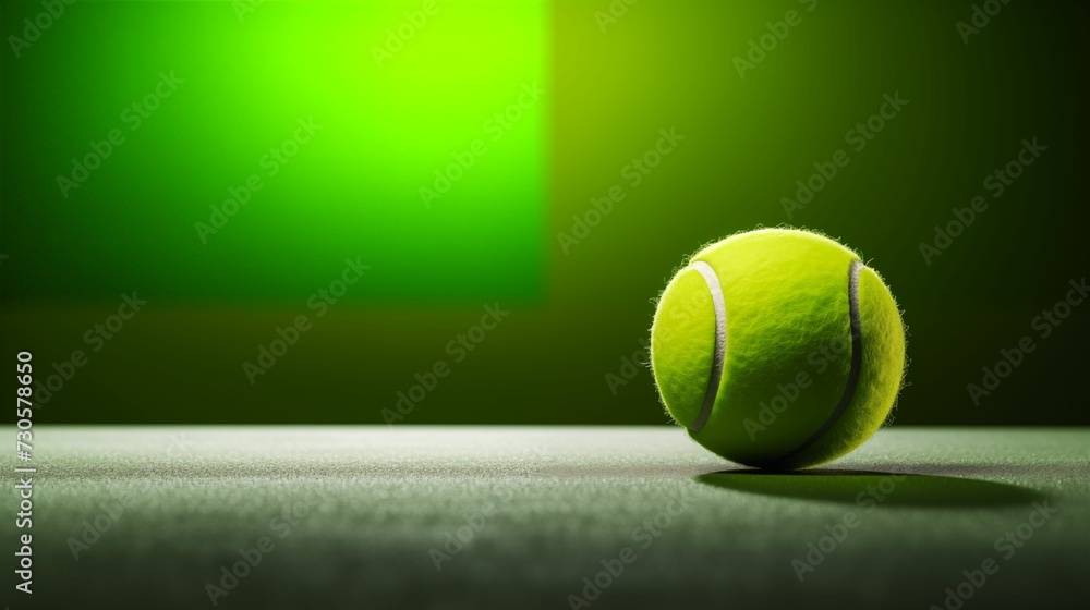 Image of green tennis ball.