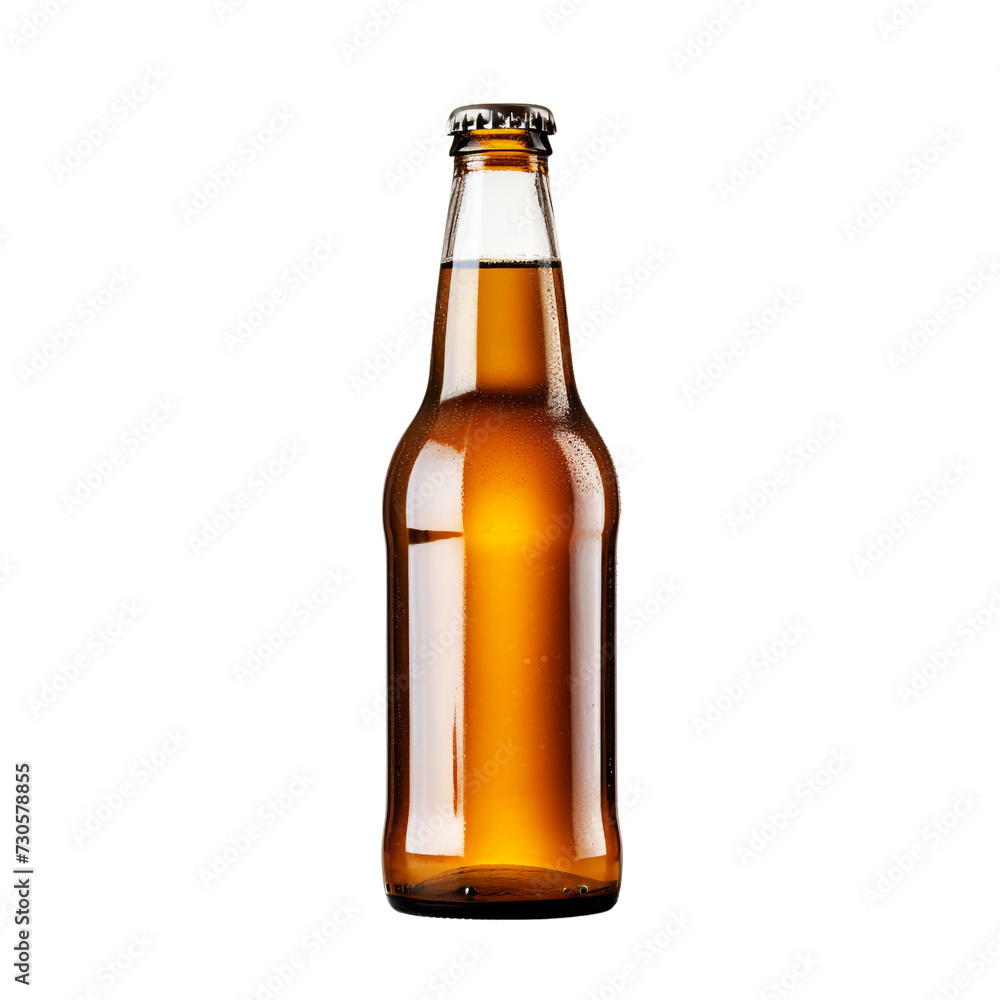 Beer bottle isolated on transparent background Beer bottle isolated on transparent background
