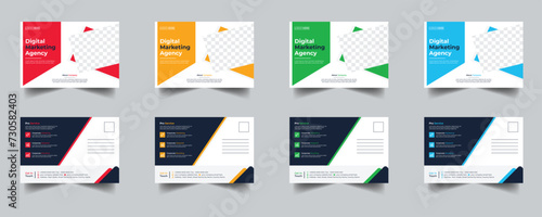 Modern Creative Corporate Post Card Template, Vector Template for Opening Invitation Editable, Professional Business Postcard Design, Event Card Design, Invitation Design, Direct Mail EDDM Template