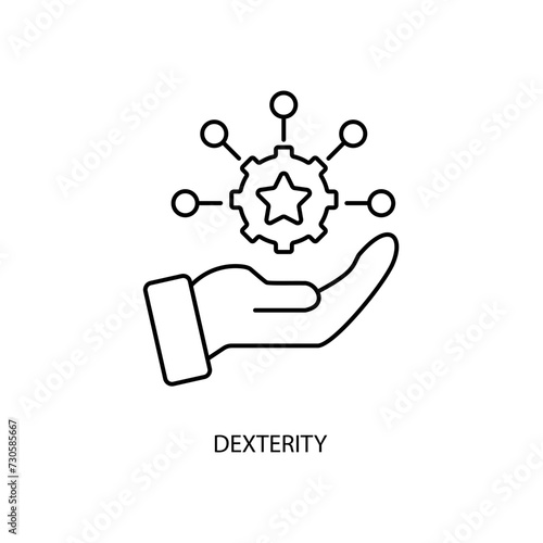 dexterity concept line icon. Simple element illustration. dexterity concept outline symbol design.