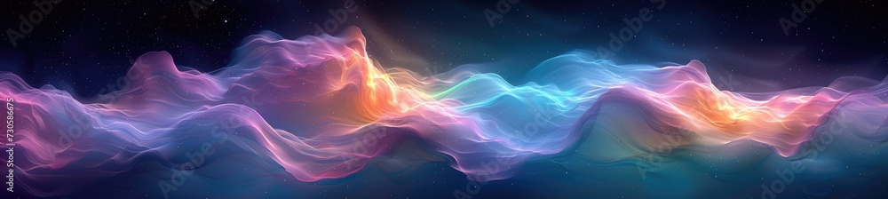 abstract aurora borealis masterpiece, abstract design, in the style of textured surface  - obrazy, fototapety, plakaty 