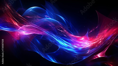 Swirls of electric blue and red energy.