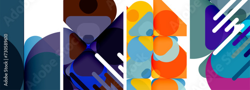 Geometric elements abstract backgrounds for wallpaper, business card, cover, poster, banner, brochure, header, website
