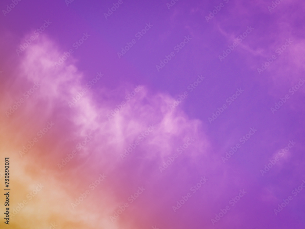 Purple sky for universe magic concept background