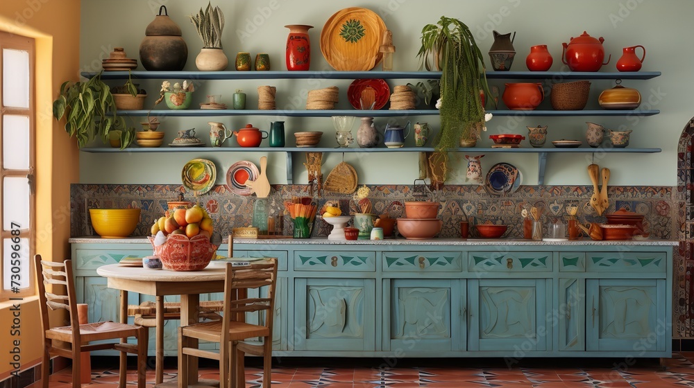 Global Bohemian Chic Kitchen - A Fusion of Cultures and Colors Global Bohemian Chic Kitchen - A Fusion of Cultures and Colors