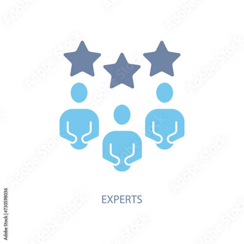 experts concept line icon. Simple element illustration. experts concept outline symbol design.