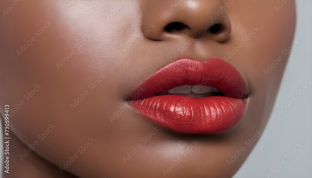 Obraz premium close up lips of woman