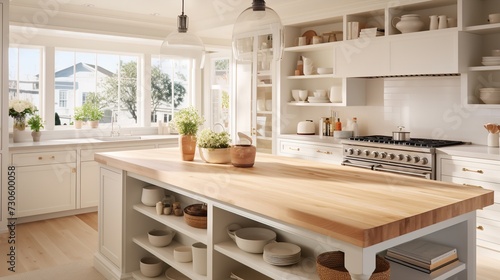 Coastal Grandmother Chic  Soothing Neutrals   Timeless Comfort in the Kitchen