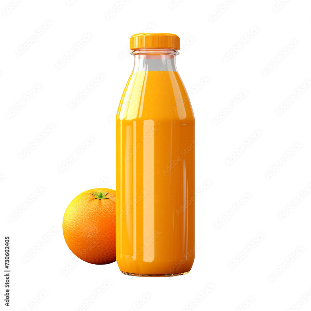Juice bottle isolated on transparent background Juice bottle isolated on transparent background