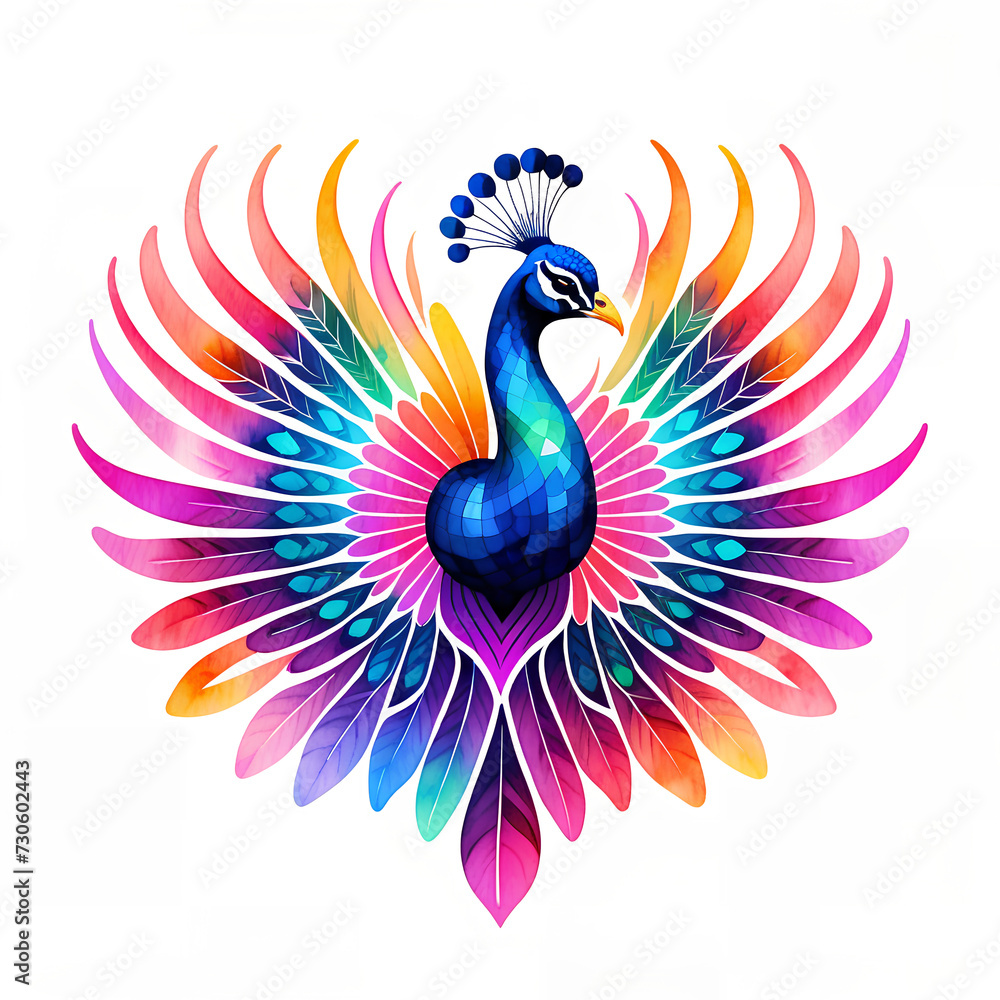 Fototapeta premium colorful peacock