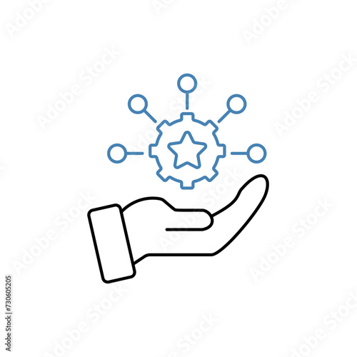 dexterity concept line icon. Simple element illustration. dexterity concept outline symbol design.